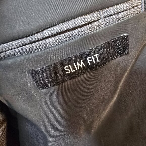 Joseph A. Bank 43R gray 100% wool suit and pants - Picture 4 of 12